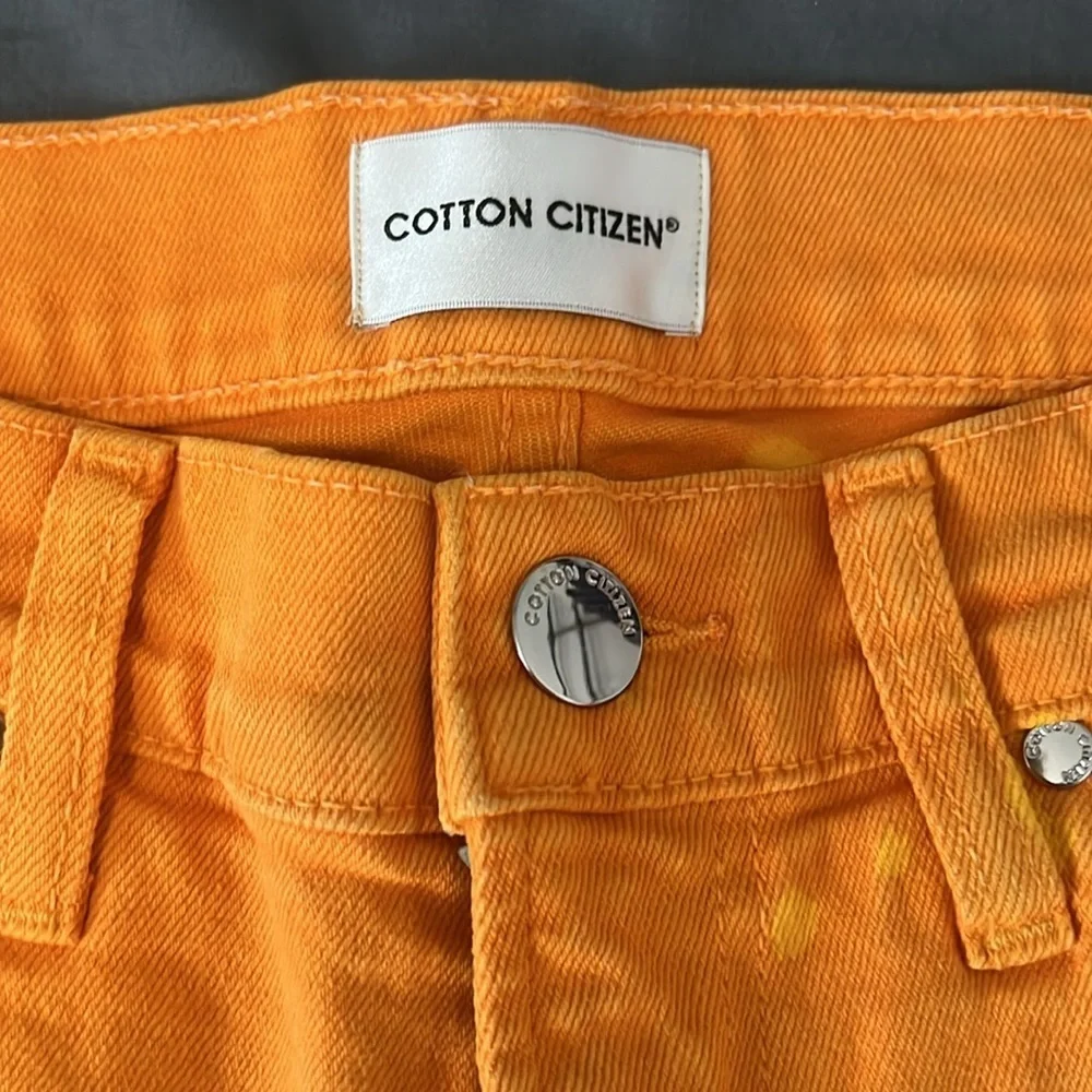 Cotton Citizen Orange Splash Slim Fit Jean Size 31
